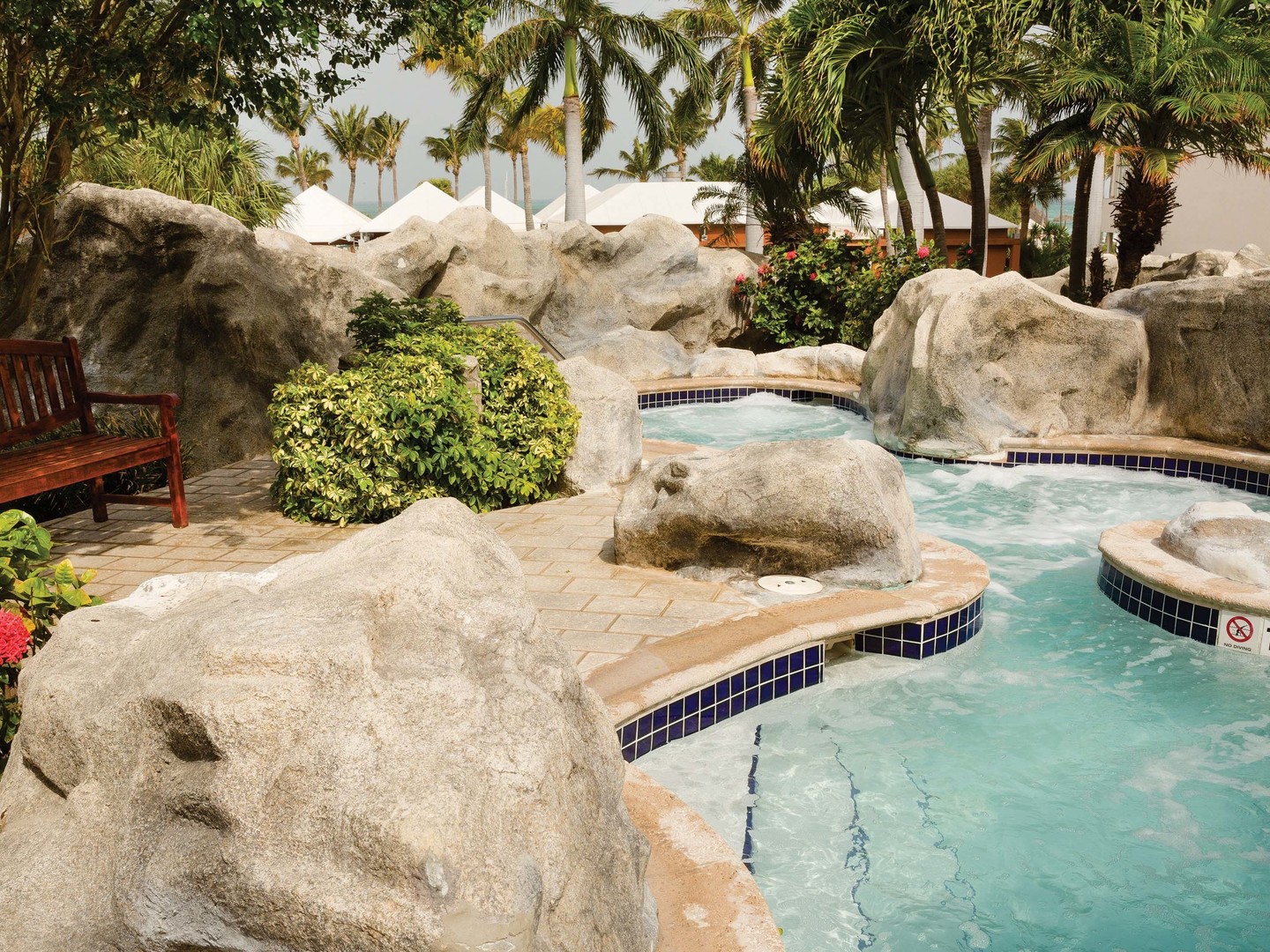 Marriott's Aruba Ocean Club Hot Tub. Marriott's Aruba Ocean Club is located in Palm Beach,  Aruba.