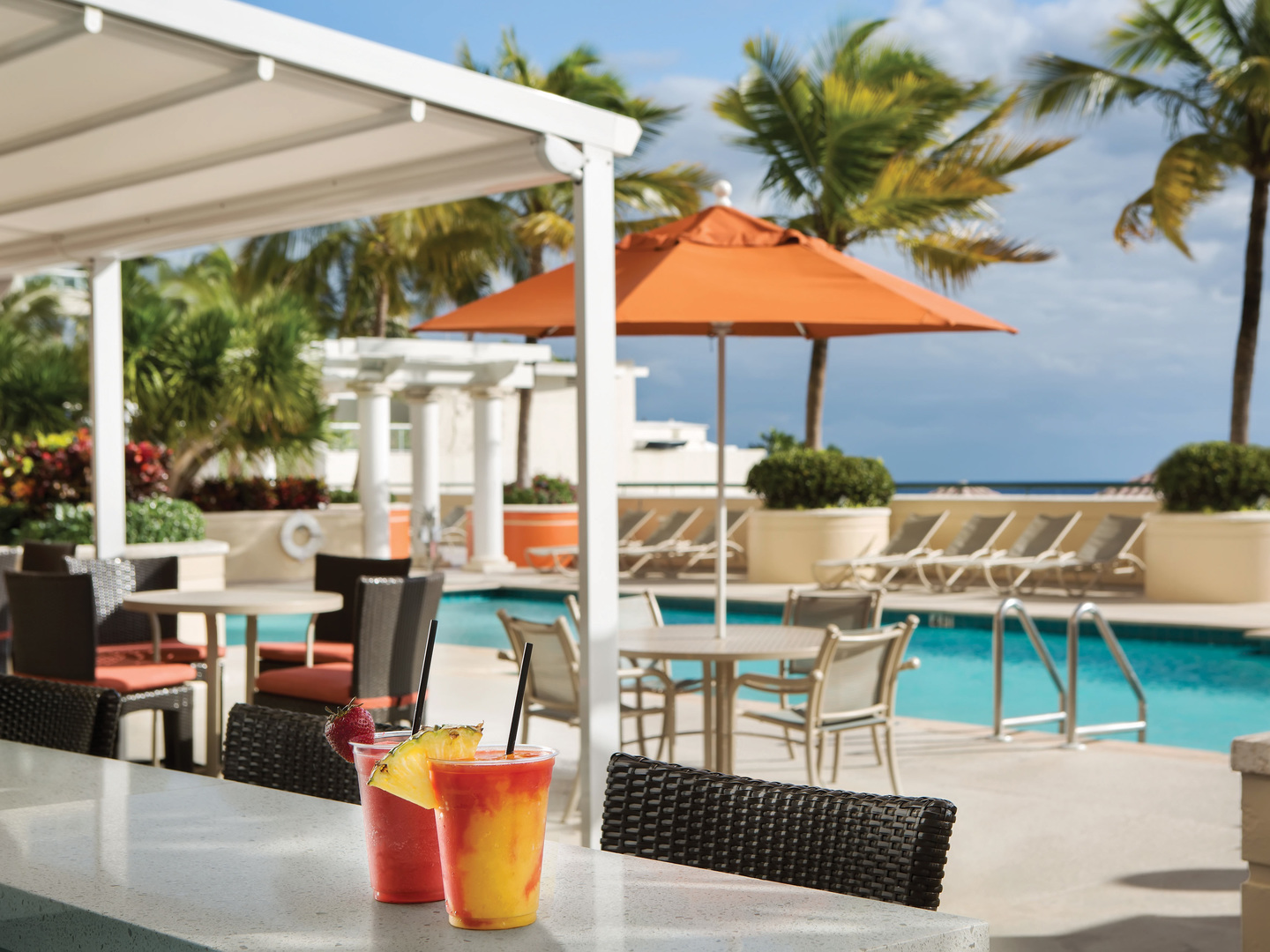 Marriott's BeachPlace Towers Pool Bar. Marriott's BeachPlace Towers is located in Fort Lauderdale, Florida United States.