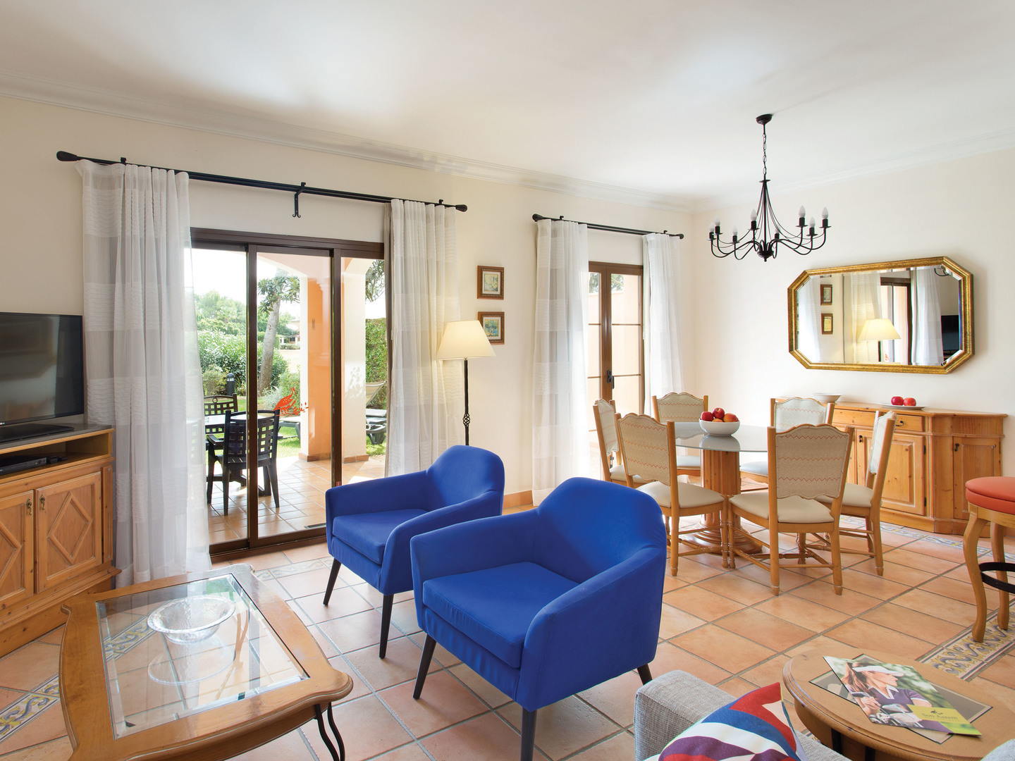 Marriott's Club Son Antem Villa Living Room/Dining Room. Marriott's Club Son Antem is located in Mallorca,  Spain.