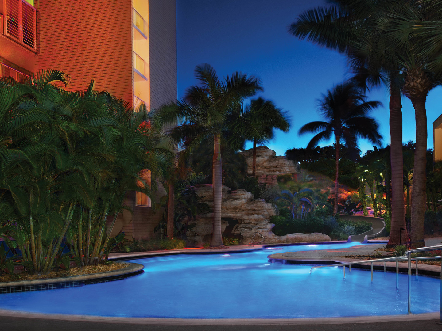 Marriott's Crystal Shores Grotto Pool. Marriott's Crystal Shores is located in Marco Island, Florida United States.