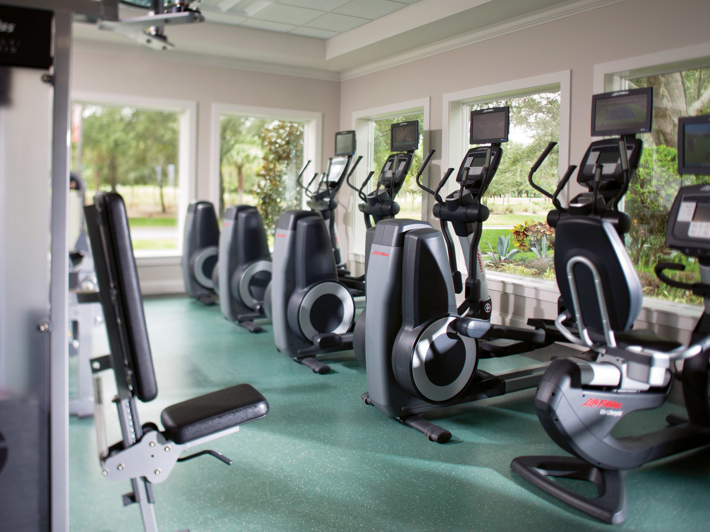 Marriott's Cypress Harbour Fitness Center. Marriott's Cypress Harbour is located in Orlando, Florida United States.