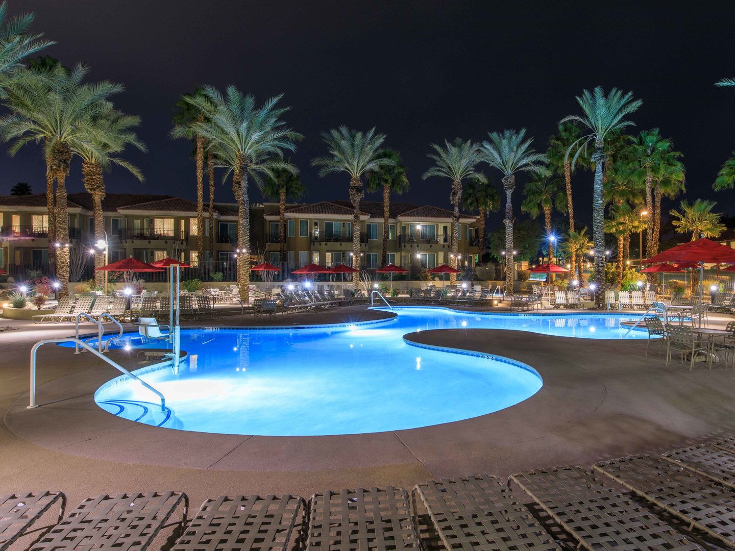 Marriott's Desert Springs Villas II Pool. Marriott's Desert Springs Villas II is located in Palm Desert, California United States.