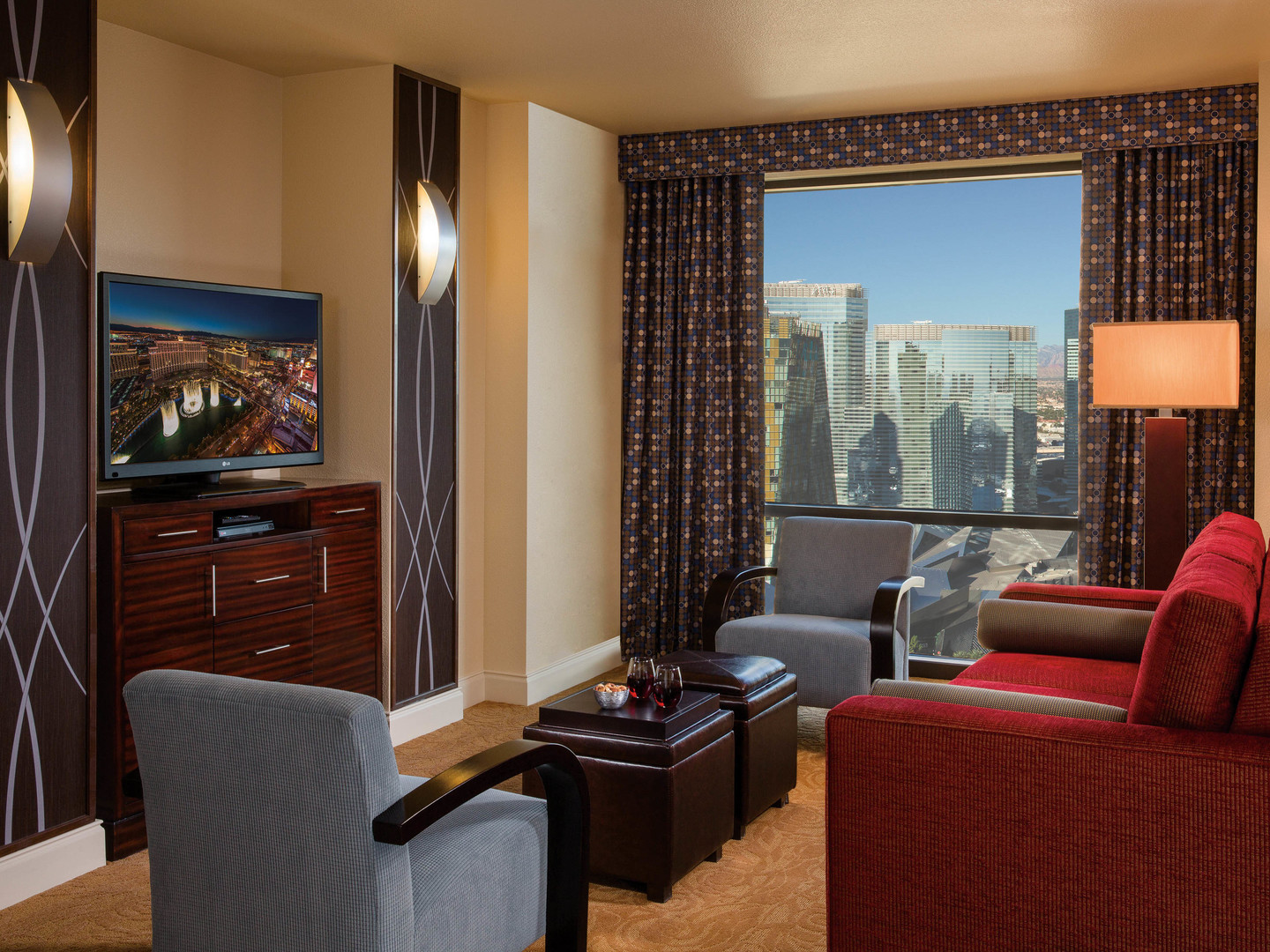 Marriott's Grand Chateau<span class='trademark'>®</span> 2-Bedroom/Living Room (Tower 3). Marriott's Grand Chateau<span class='trademark'>®</span> is located in Las Vegas, Nevada United States.