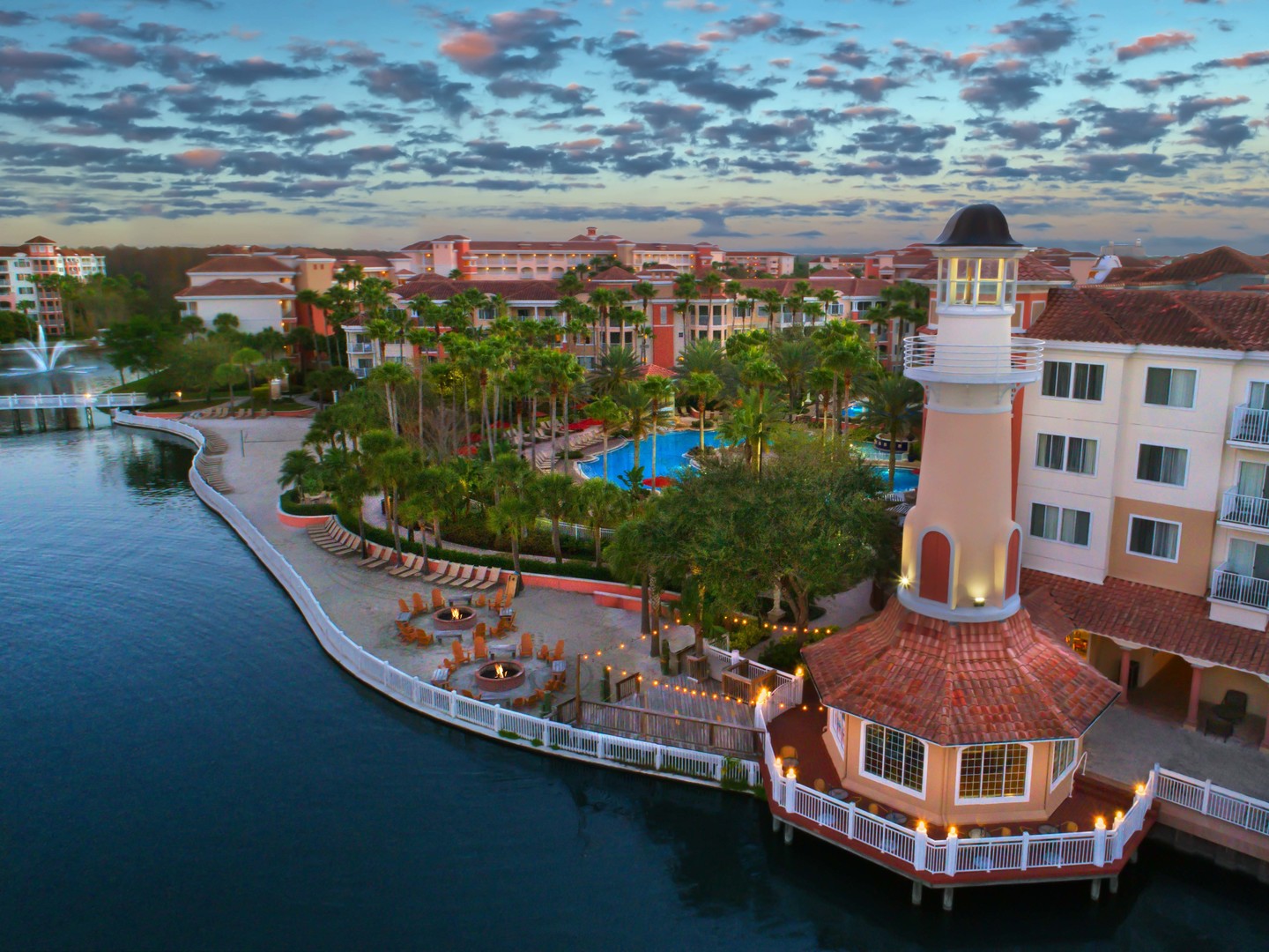 Marriott's Grande Vista Aerial Resort View. Marriott's Grande Vista is located in Orlando, Florida United States.