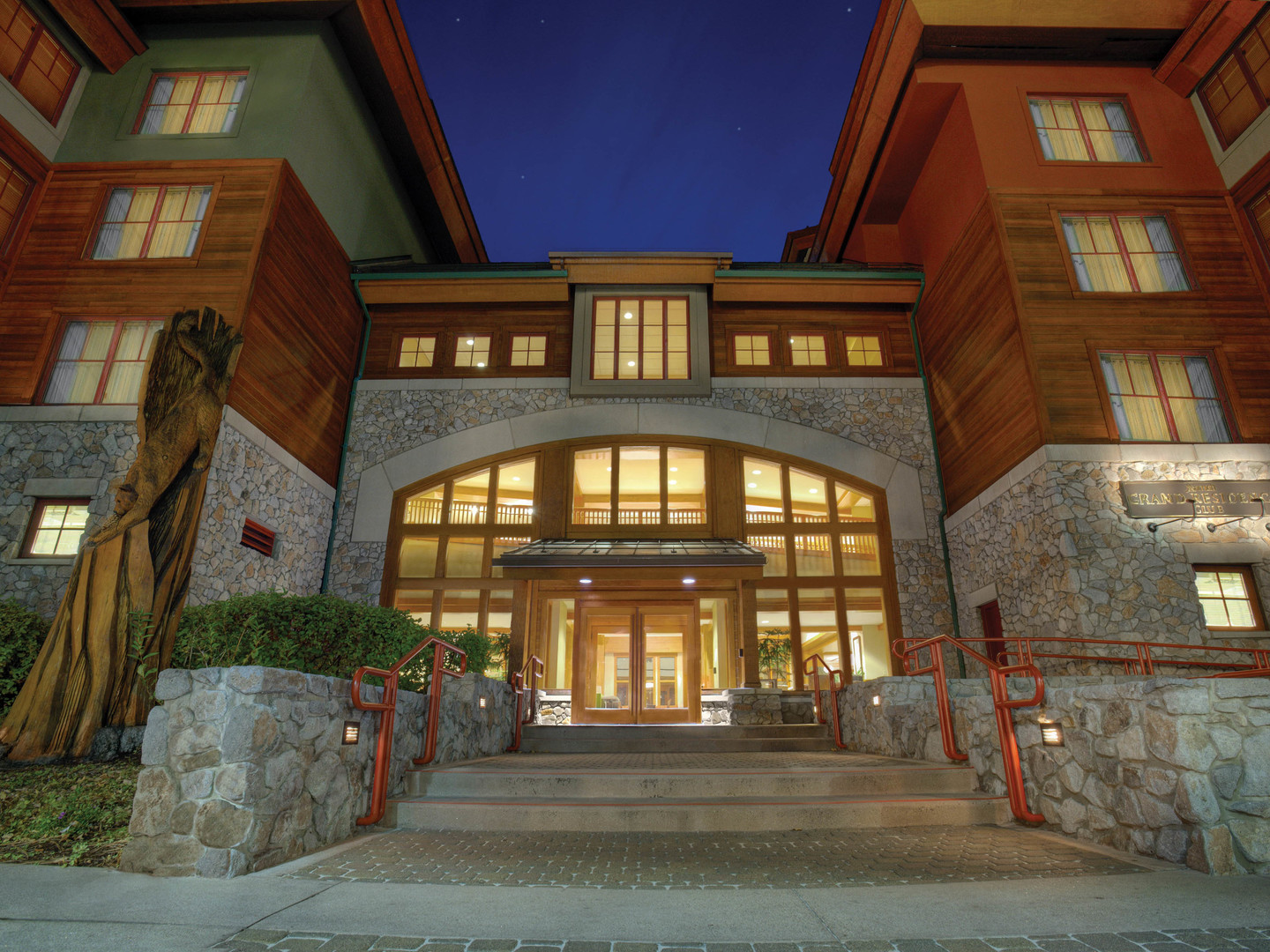 Marriott's Grand Residence Club<span class='trademark'>®</span> 1, Lake Tahoe Resort Entrance. Marriott's Grand Residence Club<span class='trademark'>®</span> 1, Lake Tahoe is located in South Lake Tahoe, California United States.