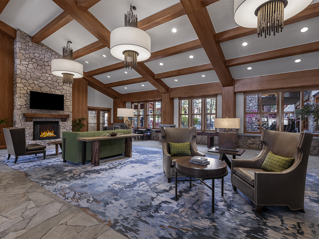 Marriott's Grand Residence Club<span class='trademark'>®</span> 1, Lake Tahoe Lobby / Lounge. Marriott's Grand Residence Club<span class='trademark'>®</span> 1, Lake Tahoe is located in South Lake Tahoe, California United States.