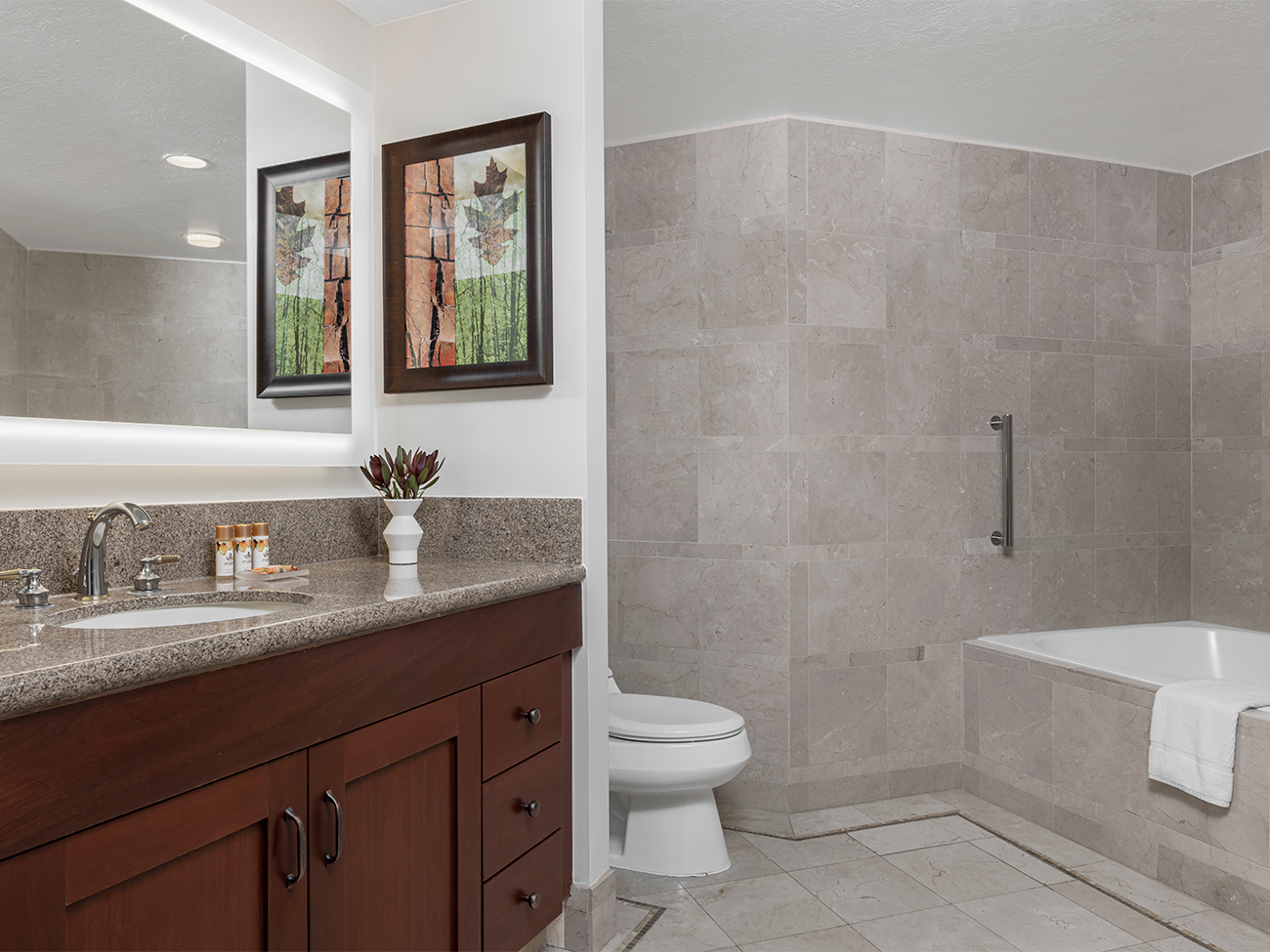 Marriott's Grand Residence Club<span class='trademark'>®</span> 1, Lake Tahoe Penthouse Guest Bathroom. Marriott's Grand Residence Club<span class='trademark'>®</span> 1, Lake Tahoe is located in South Lake Tahoe, California United States.