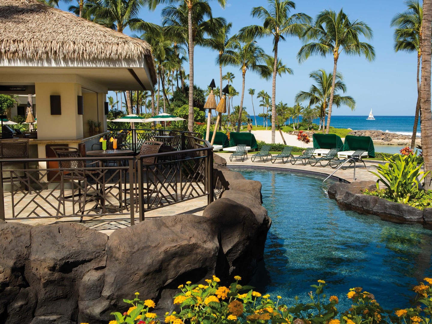 Marriott's Ko Olina Beach Club Pool Bar. Marriott's Ko Olina Beach Club is located in Kapolei, O‘ahu, Hawai‘i United States.