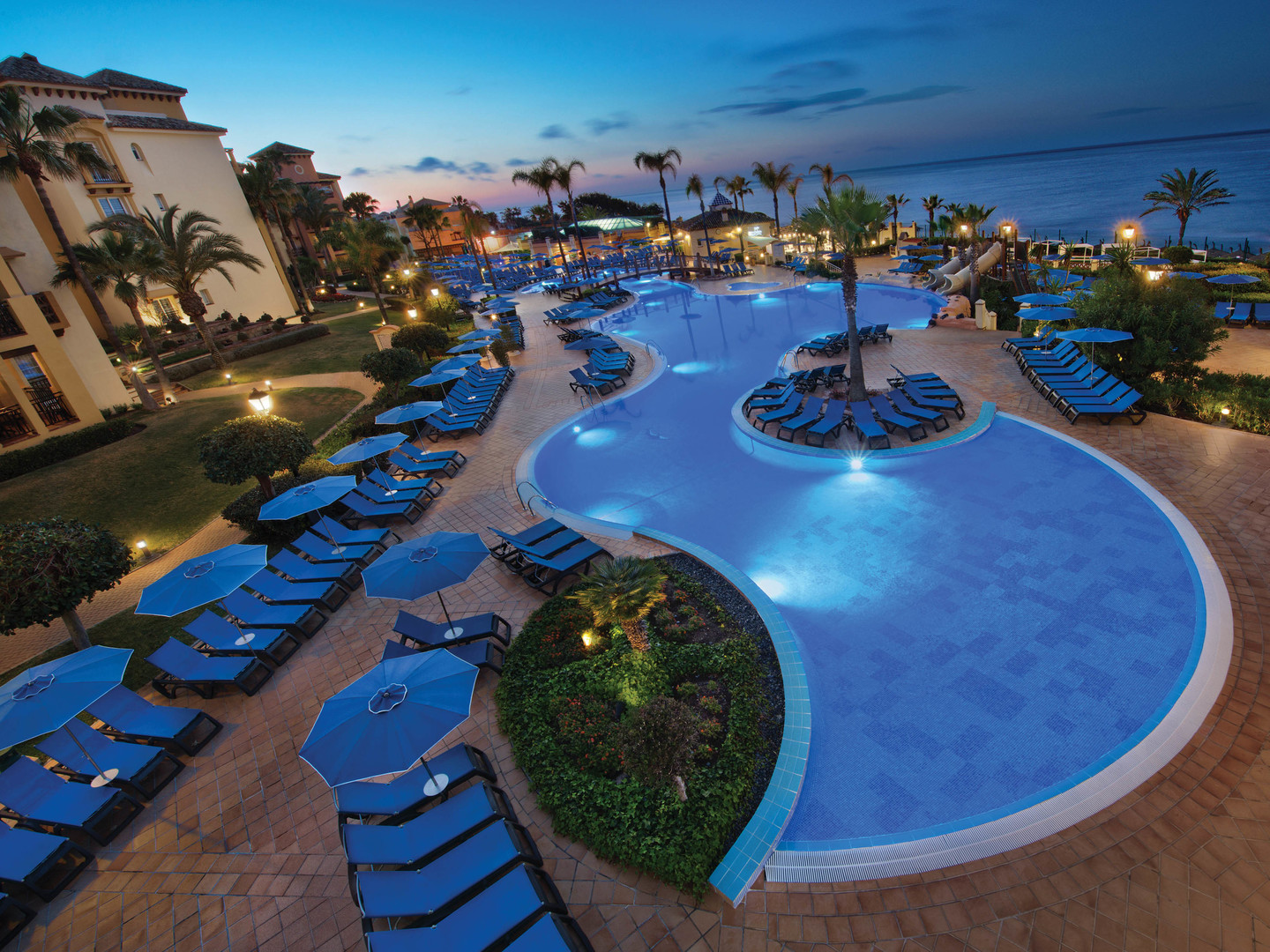 Marriott's Marbella Beach Resort Main Pool. Marriott's Marbella Beach Resort is located in Marbella,  Spain.