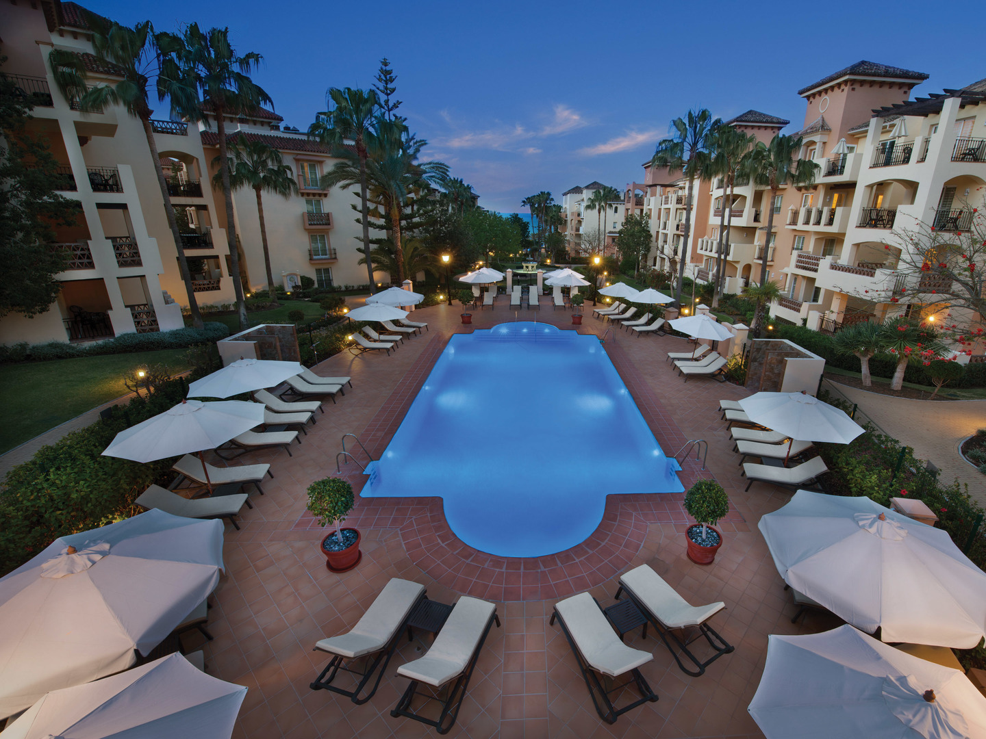 Marriott's Marbella Beach Resort Pool. Marriott's Marbella Beach Resort is located in Marbella,  Spain.