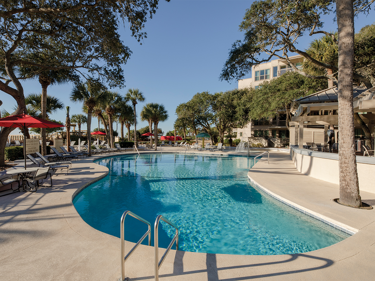 Marriott's Monarch Resort Exterior. Marriott's Monarch is located in Hilton Head Island, South Carolina United States.