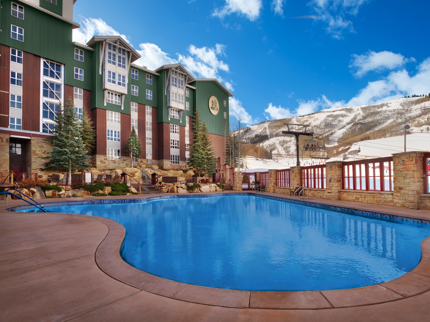 Marriott's MountainSide Pool. Marriott's MountainSide is located in Park City, Utah United States.