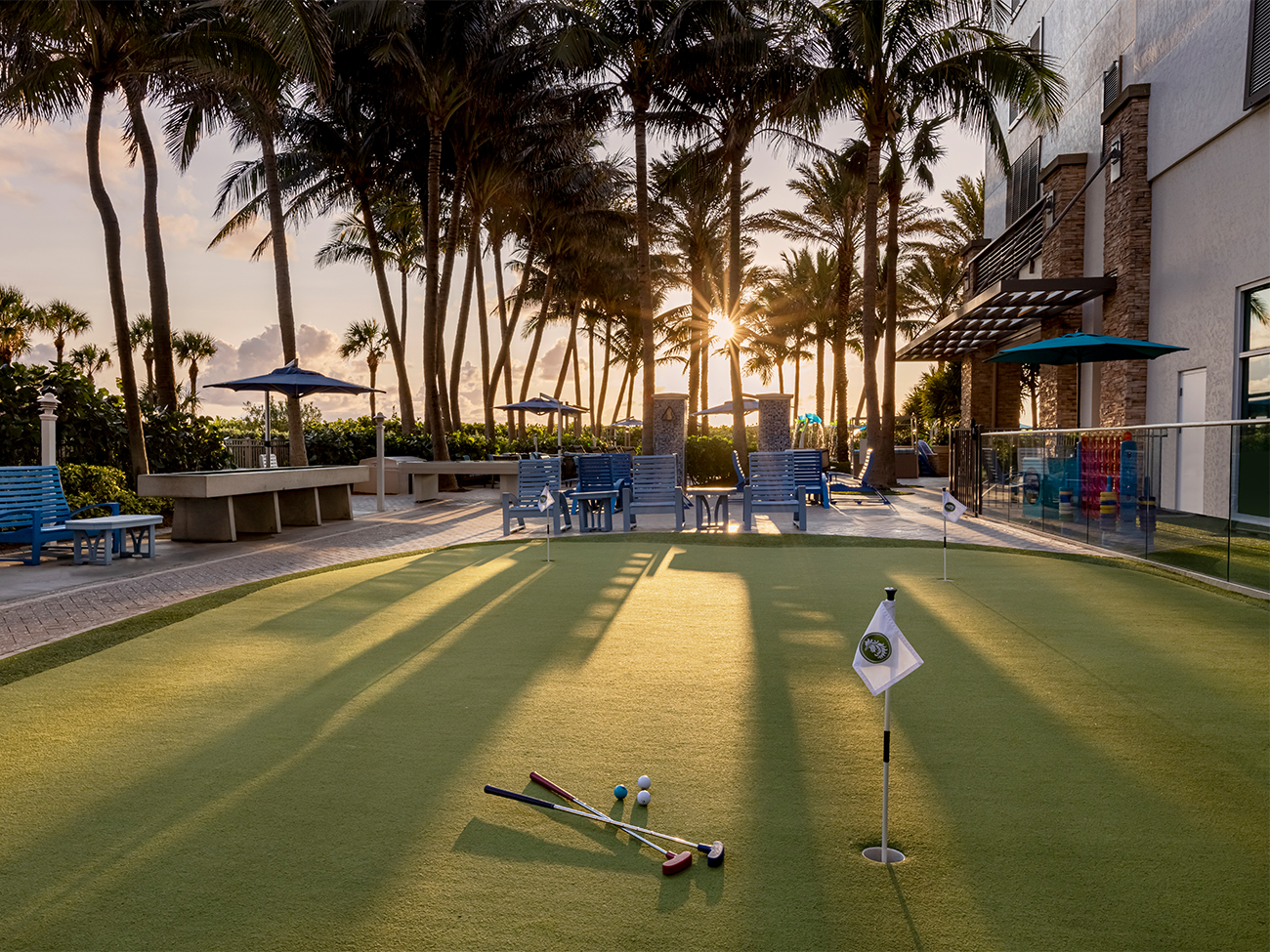 Marriott's Oceana Palms Back Yard. Marriott's Oceana Palms is located in Riviera Beach, Florida United States.