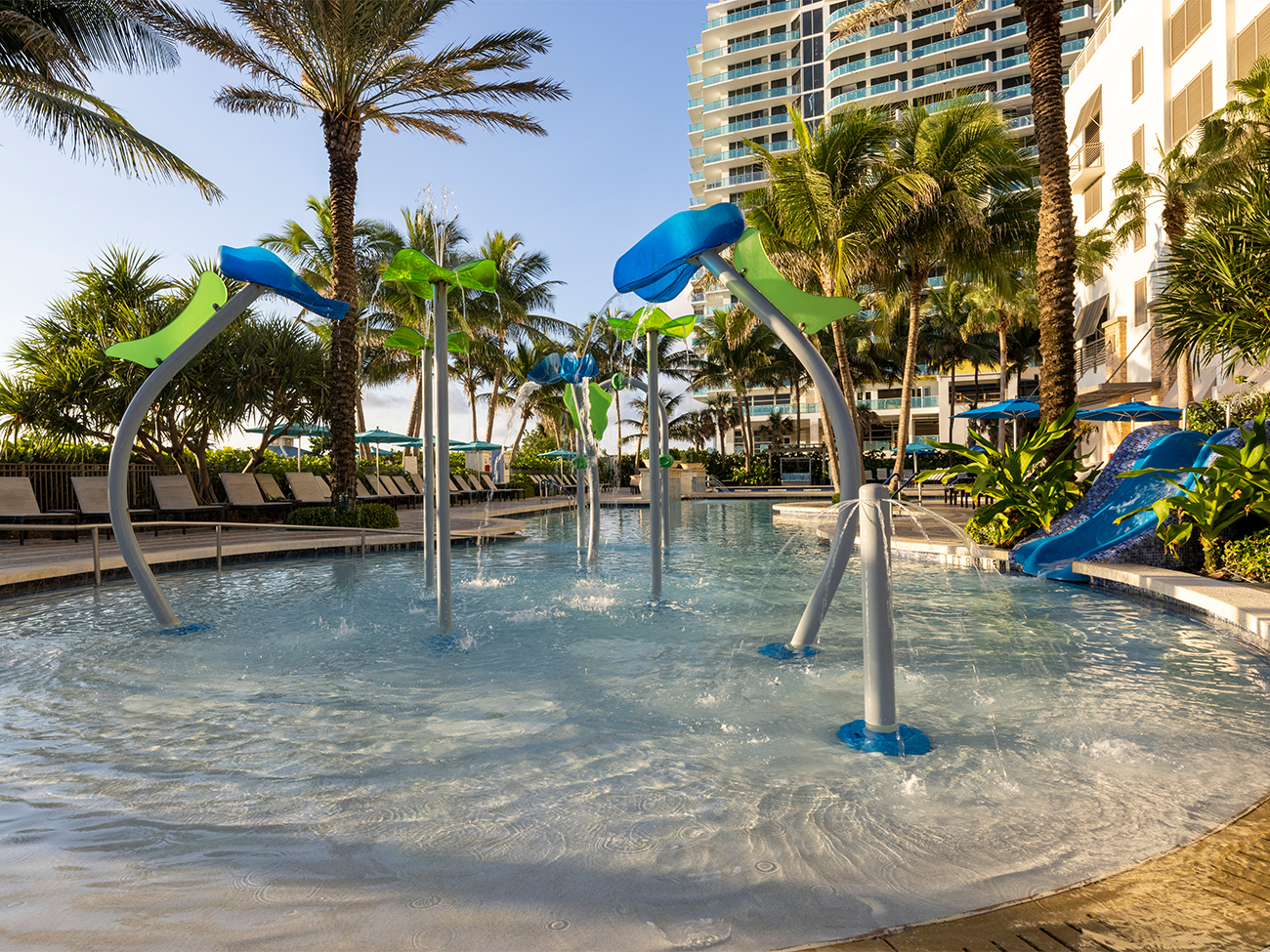 Marriott's Oceana Palms Splash Zone. Marriott's Oceana Palms is located in Riviera Beach, Florida United States.