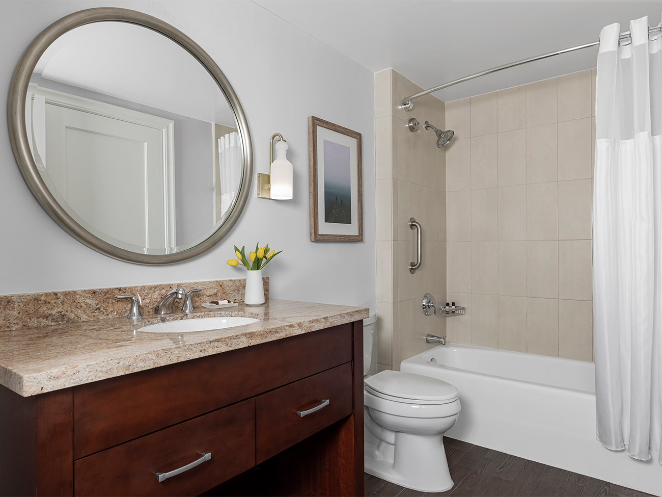Marriott's Oceana Palms Villa Guest Bathroom. Marriott's Oceana Palms is located in Riviera Beach, Florida United States.