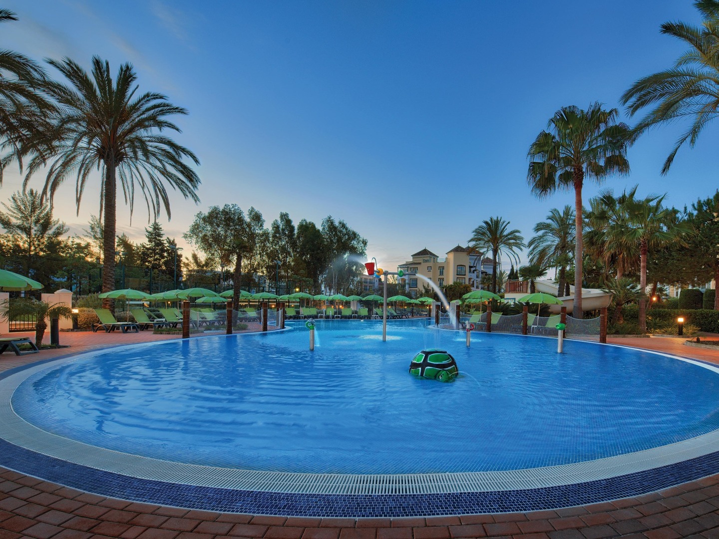 Marriott's Playa Andaluza La Tortuga Kids Pool. Marriott's Playa Andaluza is located in Estepona,  Spain.