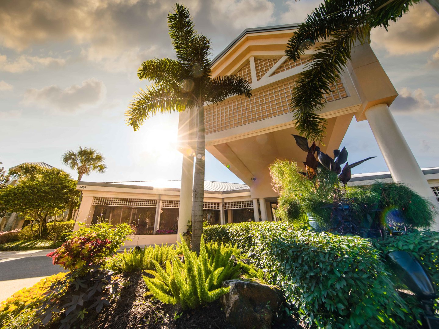 Marriott's Royal Palms Resort Entrance. Marriott's Royal Palms is located in Orlando, Florida United States.