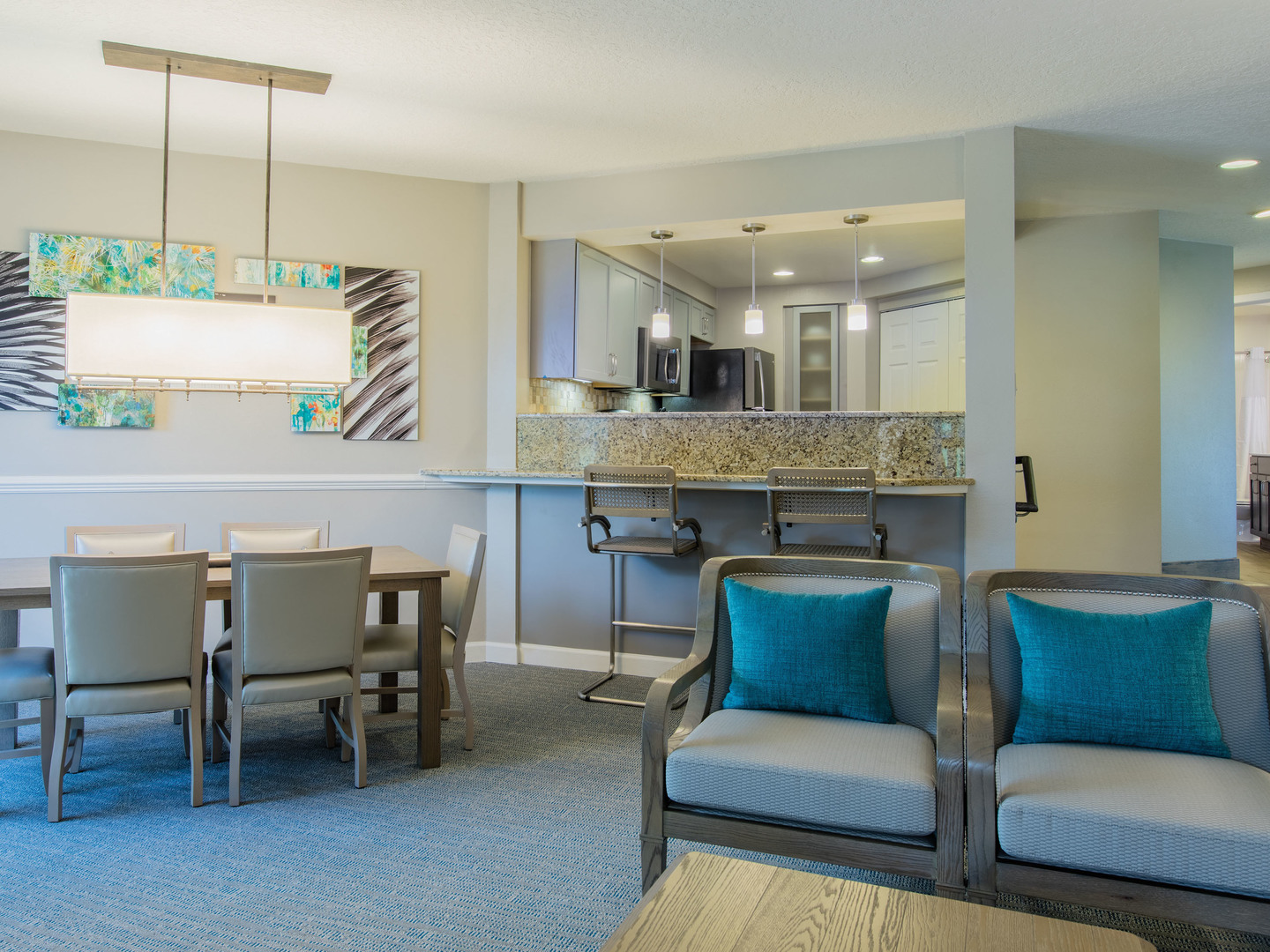 Marriott's Sabal Palms 2-Bedroom Villa Living Room. Marriott's Sabal Palms is located in Orlando, Florida United States.