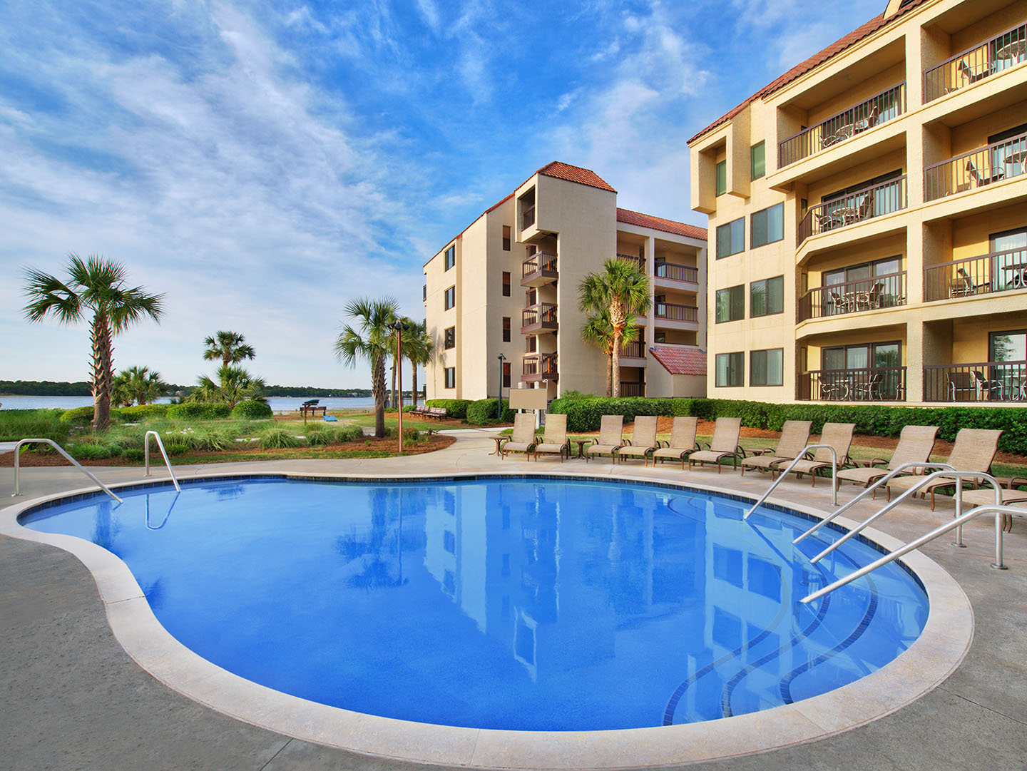 Marriott's Sunset Pointe Pool. Marriott's Sunset Pointe is located in Hilton Head Island, South Carolina United States.