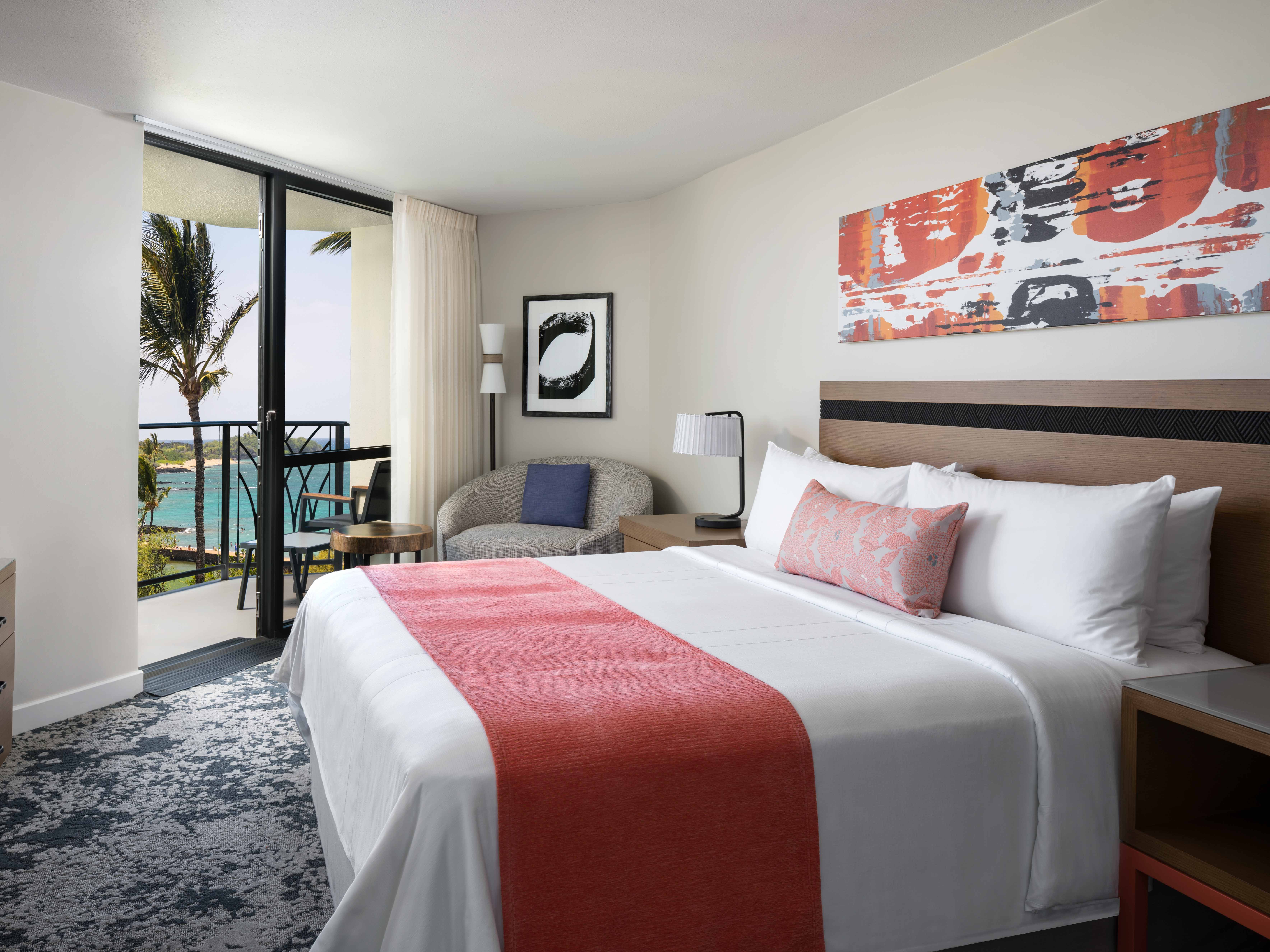 Marriott's Waikoloa Ocean Club Villa Bedroom. Marriott's Waikoloa Ocean Club is located in Waikoloa Beach, Big Island, Hawai‘i United States.