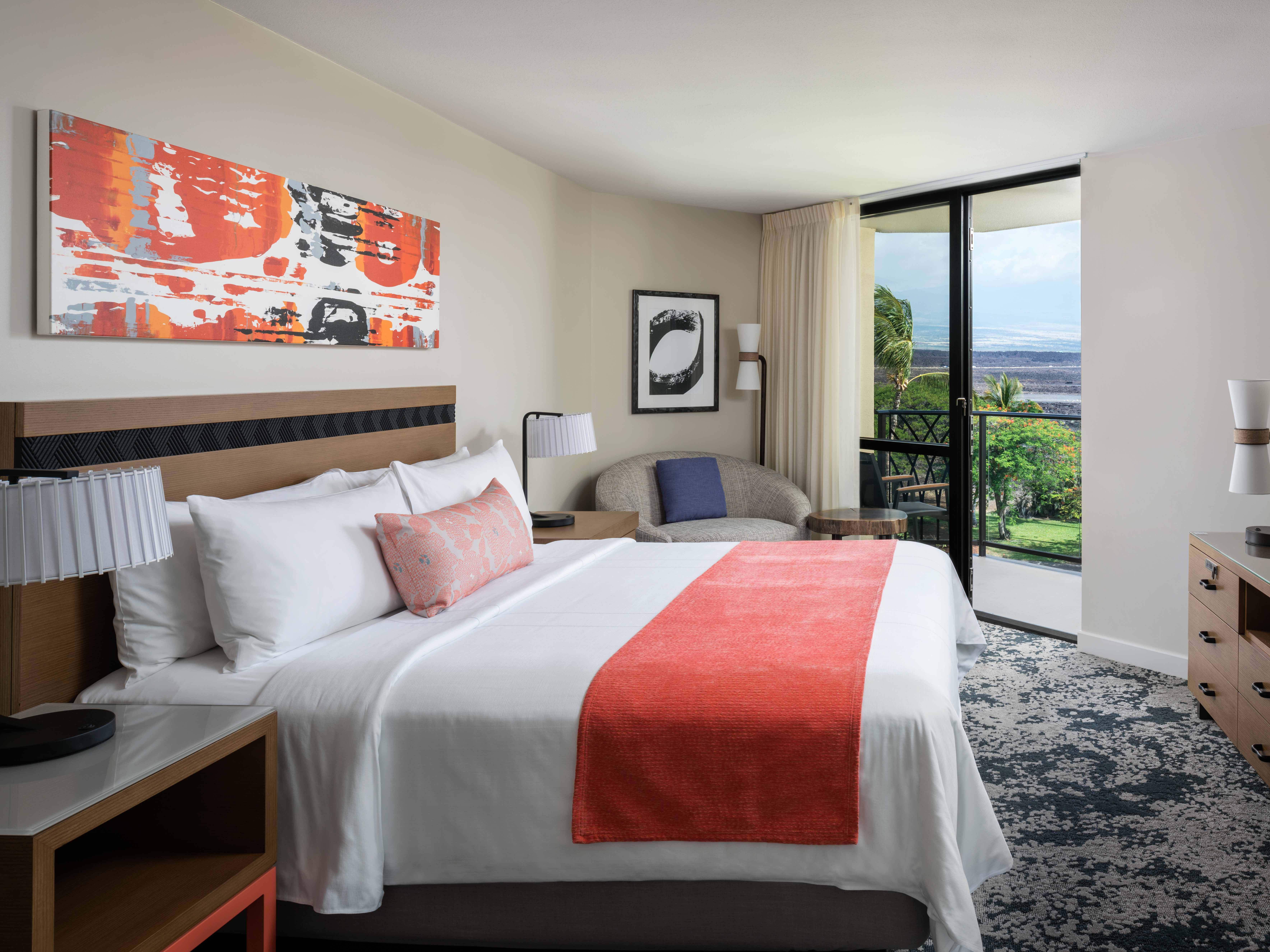 Marriott's Waikoloa Ocean Club Master Bedroom. Marriott's Waikoloa Ocean Club is located in Waikoloa Beach, Big Island, Hawai‘i United States.